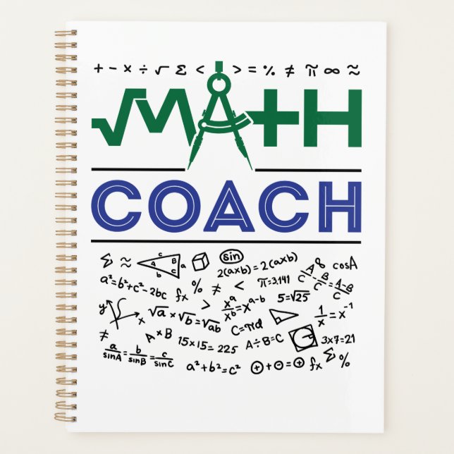 Mathe Coach Tutor Mathematik Lehrer Planer (Vorderseite)