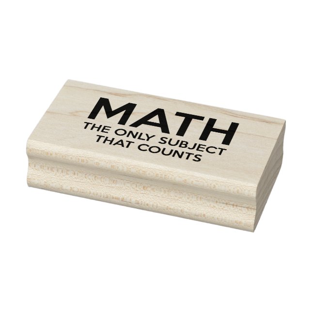 Mathe. Das einzige Thema, das zählt Gummistempel (Stempel)