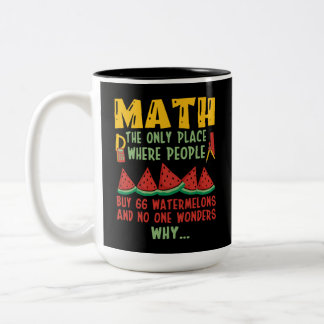 Mathe der einzige Ort, an dem die Leute 66 Wasserm Zweifarbige Tasse