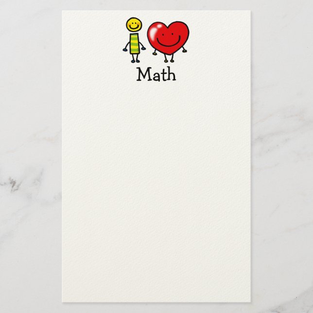 Mathe der Liebe I Briefpapier (Vorderseite)