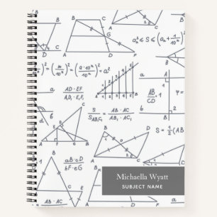 Mathe-Diagramme Muster modernes Millimeterpapier Notizbuch