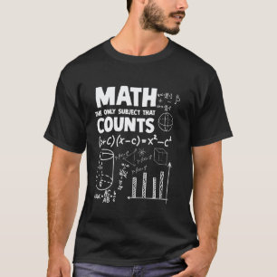 Mathe Die Einzige Zählende Disziplin Mathe-Wortspi T-Shirt