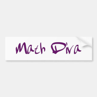 Mathe-Diva Autoaufkleber