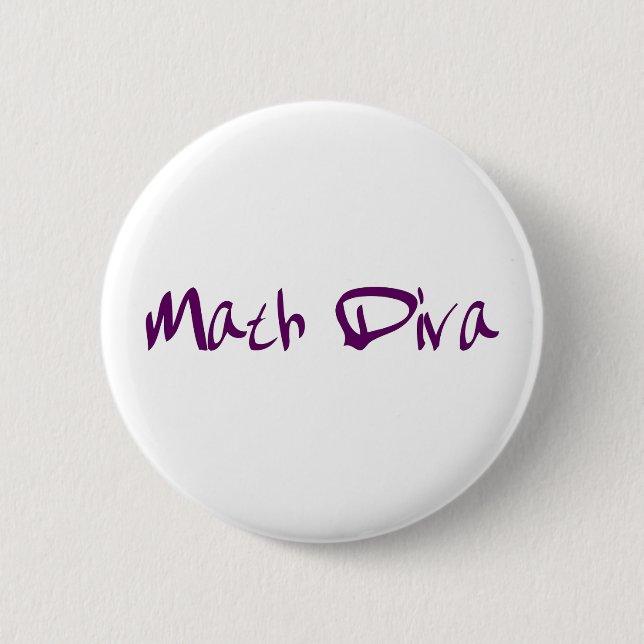 Mathe-Diva Button (Vorderseite)