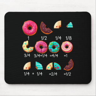 Mathe-Donut-Bruch-Anfangsunterricht-Lehrergeschenk Mousepad