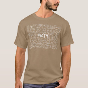 Mathe Face Masask Mathe Hausaufgaben Funny Teacher T-Shirt