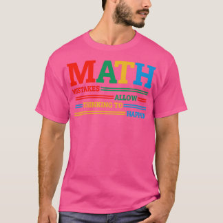 Mathe-Fehler erlauben es, sich zu überlegen, wie e T-Shirt