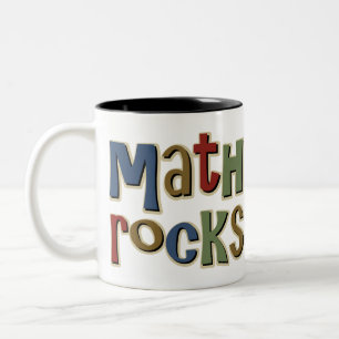 Mathe-Felsen Zweifarbige Tasse