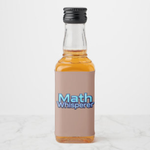 Mathe-Flüsterer Alkoholflaschenetikett