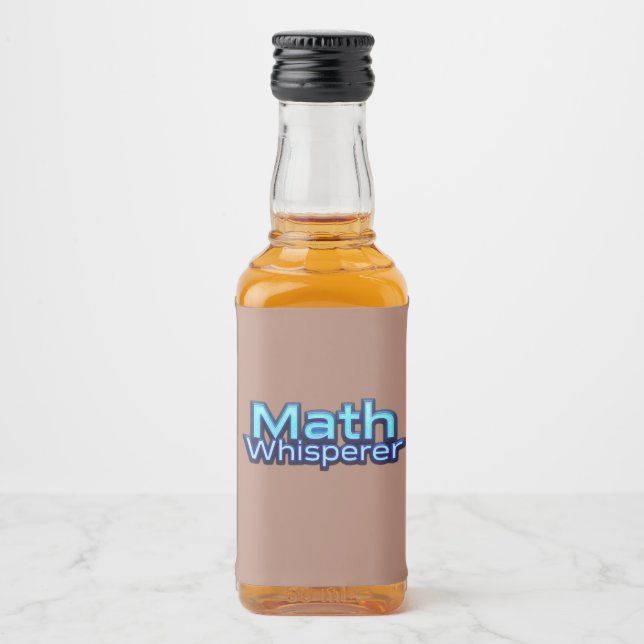 Mathe-Flüsterer Alkoholflaschenetikett (Vorderseite)