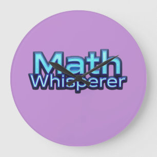 Mathe Flüsterer Große Wanduhr