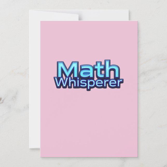 Mathe-Flüsterer Magneteinladung (Vorderseite)