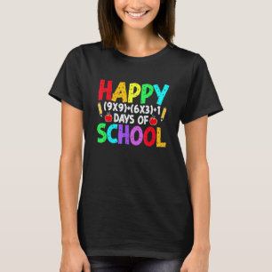 Mathe-Formel 100 Tage Schule Cooler Mathelehrer T-Shirt