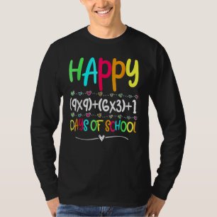 Mathe-Formel 100 Tage Schule Lehrer Junge Mädchen T-Shirt