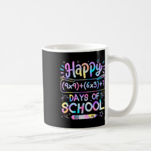 Mathe-Formel 100 Tage Schule Lustiger Mathe-Lehrer Kaffeetasse