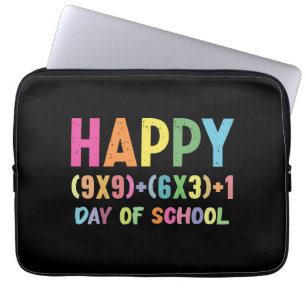 Mathe-Formel 100 Tage Schule Lustiger Mathe-Lehrer Laptopschutzhülle