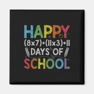 Mathe-Formel 100 Tage Schule Lustiger Mathe-Lehrer Magnet