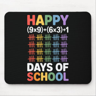 Mathe-Formel 100 Tage Schule Lustiger Mathe-Lehrer Mousepad