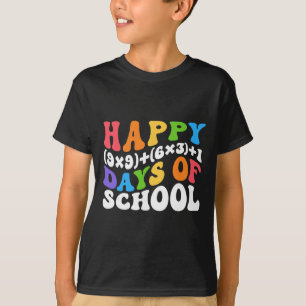 Mathe-Formel 100 Tage Schule Lustiger Mathe-Lehrer T-Shirt
