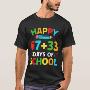 Mathe-Formel 100 Tage Schule Lustiger Mathe-Lehrer T-Shirt