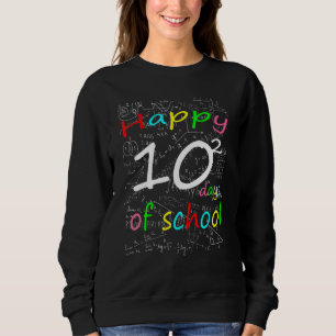 Mathe-Formel 100 Tage Schule Mathelehrer Sweatshirt