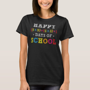 Mathe Formel 100 Tage Shirt Kinder Jungen Gir