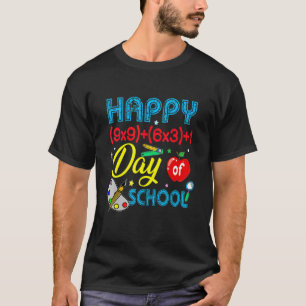 Mathe-Formel Froh 100 Tage Schule 100. Tag Lehrer T-Shirt