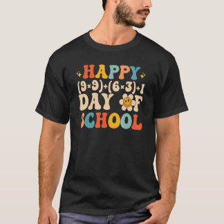 Mathe-Formel Frohe 100 Tage Schule Mathe-Lehrer T-Shirt
