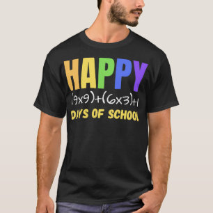 Mathe Formel glücklich 100 Tage der Schule T-Shirt