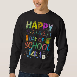 Mathe Formel glücklich 100 Tage Virual School Cool Sweatshirt
