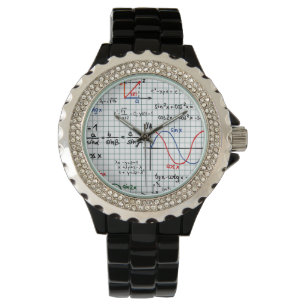 Mathe-Formel-Zahl-Uhr Armbanduhr