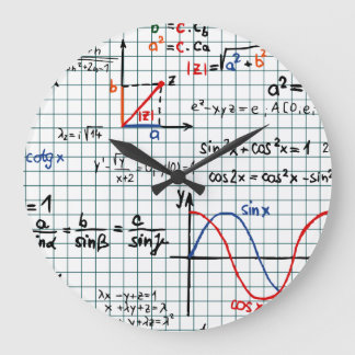 Mathe-Formel-Zahlen Große Wanduhr