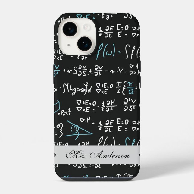 Mathe-Formeln iPhone Hülle (Rückseite)