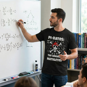 Mathe-Freak - Lustiger Mathe-Piratenschädel-Lehrer T-Shirt