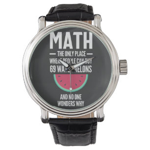 Mathe. Funny Math Sarcasm Quote Geschenk Armbanduhr