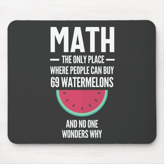 Mathe. Funny Math Sarcasm Quote Geschenk Mousepad (Vorne)