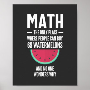 Mathe. Funny Math Sarcasm Quote Geschenk Poster