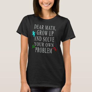 Mathe für jugendliche Mädchen, Frauen, Lehrer, Hoc T-Shirt