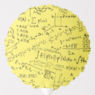 Mathe Geek, Mathematik Problem lösen Muster Ballon