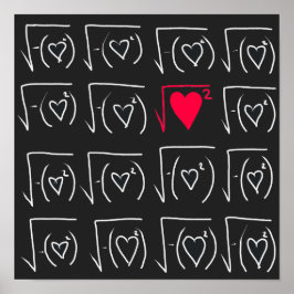 Mathe-Geek-Romantik: echte Liebe finden Poster