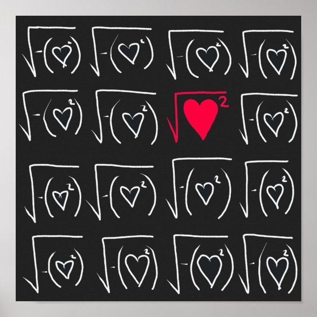 Mathe-Geek-Romantik: echte Liebe finden Poster (Vorne)