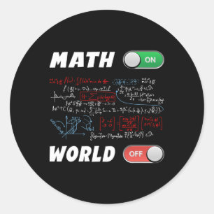 Mathe Geeks Pi Day Mathematik auf der Welt von Pha Runder Aufkleber