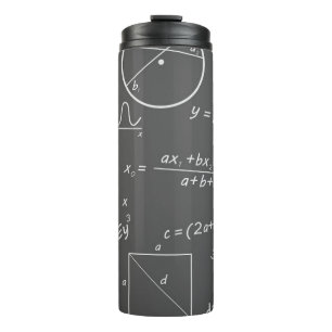 Mathe-Graukarton Thermosbecher