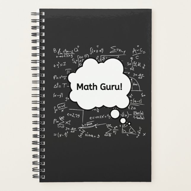 Mathe-Guru – Lustiger Mathematik-Lehrer-Gleichung  Planer (Vorderseite)