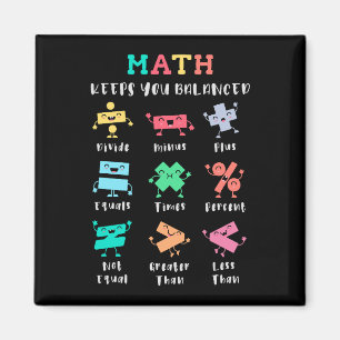 Mathe hält dich im Gleichgewicht Magnet