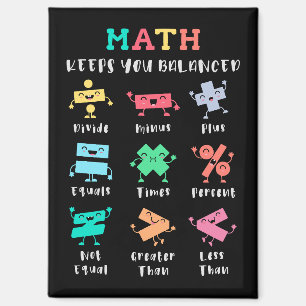 Mathe hält dich im Gleichgewicht Magnet