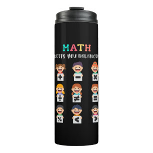 Mathe hält dich im Gleichgewicht Thermosbecher