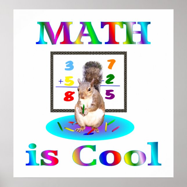 Mathe ist Cool Poster (Vorne)