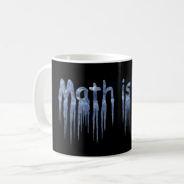 Mathe ist cool tasse (Vorderseite Links)