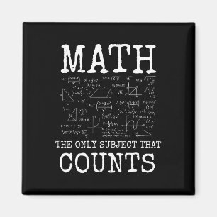 Mathe ist das einzige Fach, das zählt, lustiger Le Magnet